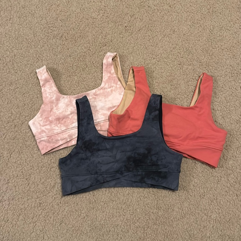 3 girls sports bras